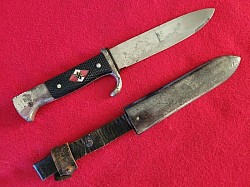 Nazi Hitler Youth Knife Marked 