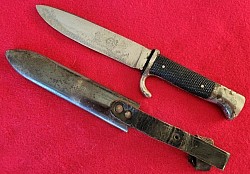 Nazi Hitler Youth Knife Marked 