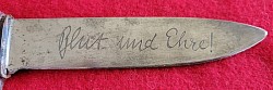 Nazi Early Hitler Youth Knife with Motto by Carl Heidelberg...$425 SOLD