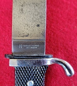 Nazi 1938 Transitional Hitler Youth Knife by Robert Klaas...$475 SOLD