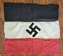 Scarcer Nazi Swastika Tri-Color Banner...$185 SOLD