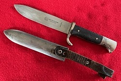 Nazi Hitler Youth Knife with Motto by Carl Heidelberg...$425 SOLD
