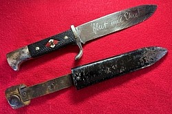 Nazi Hitler Youth Knife with Motto by PUMA...$450 SOLD