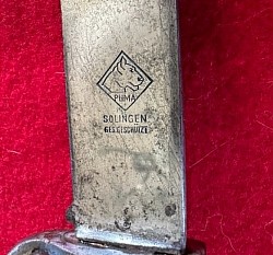 Nazi Hitler Youth Knife with Motto by PUMA...$450 SOLD