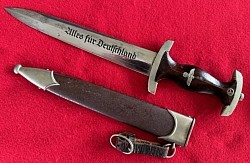 Nazi SA Dagger by Melzer & Feller with Hanger Clip...$575 SOLD