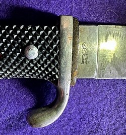 Nazi Hitler Youth Knife by Anton Wingen Jr. with Transitional RZM Marking and Maker's Logo...$425 SOLD