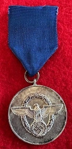 Nazi Police 8-Year Long Service Medal...$125 SOLD