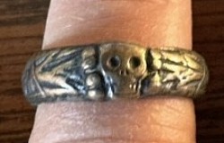 Nazi SS Honor RIng with Presentation Himmler Inscription