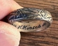 Nazi SS Honor RIng with Presentation Himmler Inscription