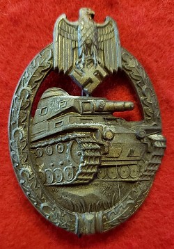 Nazi Tank Assault Badge in Bronze...$250 SOLD