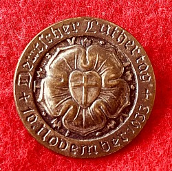Original Nazi-Era 1933 “Deutscher Luthertag” Badge with Pin Back…$20