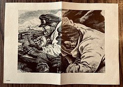 Original Nazi Military “Foot Soldier’s” Schedule Form (size 6” x 8 1/4”)…$8 SOLD