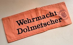 Nazi Wehrmacht Interpreter's Armband with City Mayor's Stamp...$110 SOLD