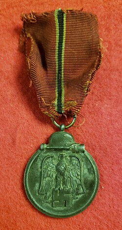 Original Nazi Eastern Front Medal with Ribbon…$18 SOLD