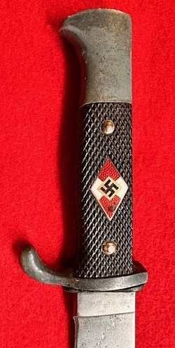 Original Nazi Hitler Youth Knife with Transitional Eickhorn Logo and RZM Marking