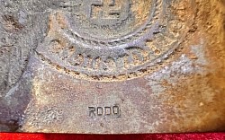 Original Nazi SS EM Steel Belt Buckle by RODO