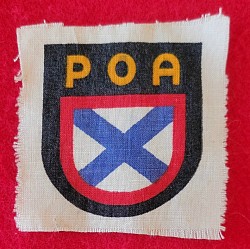 Original Nazi Army “POA” Russian Volunteer Sleeve Insignia
