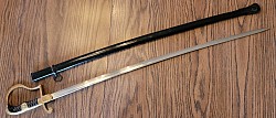 Original Nazi Army Officer's Sword with Brass Hilt by F.W. Höller