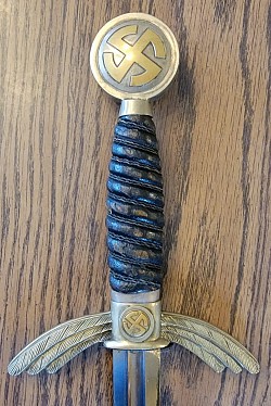 Original Early Nazi Luftwaffe Officer's Sword by David Malsch of Steinbach with Waffenamt Marking