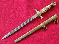 Original Nazi Kriegsmarine Officer's Dress Dagger by Carl Eickhorn of Solingen