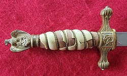 Original Nazi Kriegsmarine Officer's Dress Dagger by Carl Eickhorn of Solingen