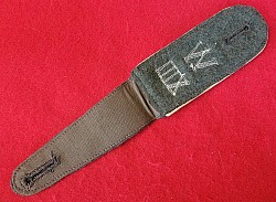 Original Nazi EM Shoulder Strap with Matching Metal Cypher