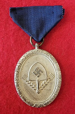 Original Nazi Reichsarbeitsdienst 12-Year Long Service Medal