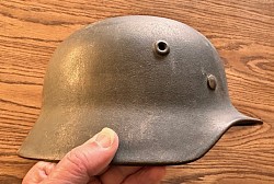 Original Nazi Luftwaffe M40 Single Decal Combat Helmet with Liner