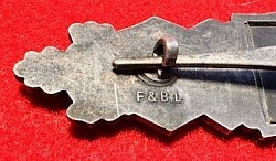 Original Nazi Bronze Close Combat Bar by F&BL (Funcke & Brüninghaus of Lüdenscheid)