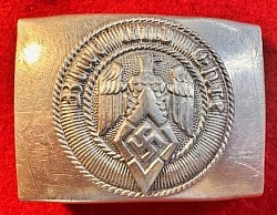 Original Nazi Hitler Youth Injection-Molded Aluminum Belt Buckle Maker-Coded 