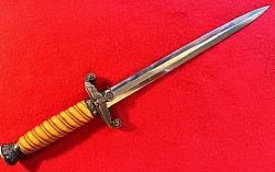 Original Nazi Army Officer's Dress Dagger by Eickhorn with Hangers