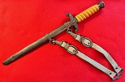 Nazi Army Officer's Dress Dagger by Eickhorn with Hangers...$550 SOLD