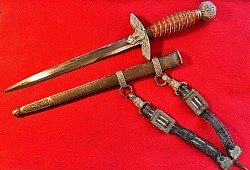 Nazi Luftwaffe 2nd Model Dress Dagger by WKC with Hangers...$550 SOLD