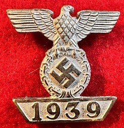Original Nazi Spange to the Iron Cross 2nd Class (WWII Veteran Bring-Back)