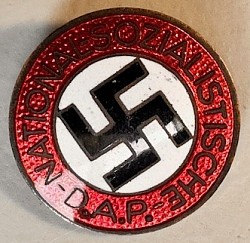 Original Nazi NSDAP Party Membership Badge by Franz Jungwirth of Vienna
