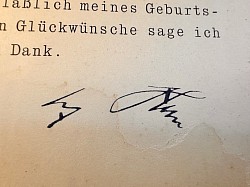 Original Adolf Hitler Personal Birthday 