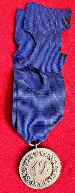 Original Nazi Wehrmacht 12-Year Long Service Medal