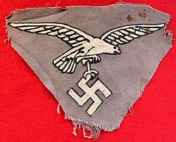 Original Nazi Luftwaffe Embroidered Cape Eagle/Swastika Patch (Veteran Bring-Back)