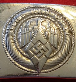 Original Nazi Hitler Youth Belt Buckle with Chromed Finish