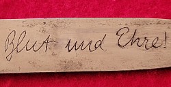 Original Nazi Hitler Youth Knife with Motto and Scarce Transitional 