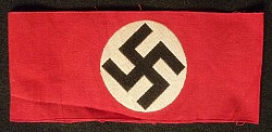 Original Nazi Swastika Armband with Sewn Ends
