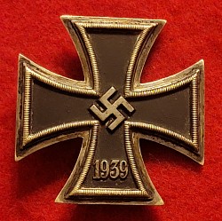 Original Nazi Iron Cross 1st Class Marked “20