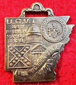 Original 1928 United Confederate Veterans (U.C.V.) 38th Reunion Medal