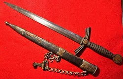 Original Early Nazi Luftwaffe 1st Model Dagger with Matched Unit Inventory Numbers by Carl Eickhorn