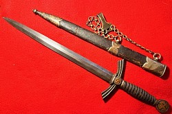 Original Early Nazi Luftwaffe 1st Model Dagger with Matched Unit Inventory Numbers by Carl Eickhorn