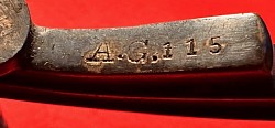 Original Early Nazi Luftwaffe 1st Model Dagger with Matched Unit Inventory Numbers by Carl Eickhorn