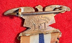 Original 1886 US Civil War Veterans' Grand Army of the Republic (GAR) Medal with Colonel's Bar
