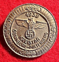 Original Nazi 1939 Kreistag Obernburg-Miltenberg Kreistag Badge (WWII Vet Bring-Back)