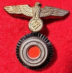 Original Nazi Kriegsmarine Hat Eagle / Cockade Insignia (WWII Vet Bring-Back)