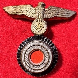 Original Nazi Kriegsmarine Hat Eagle / Cockade Insignia (WWII Vet Bring-Back)